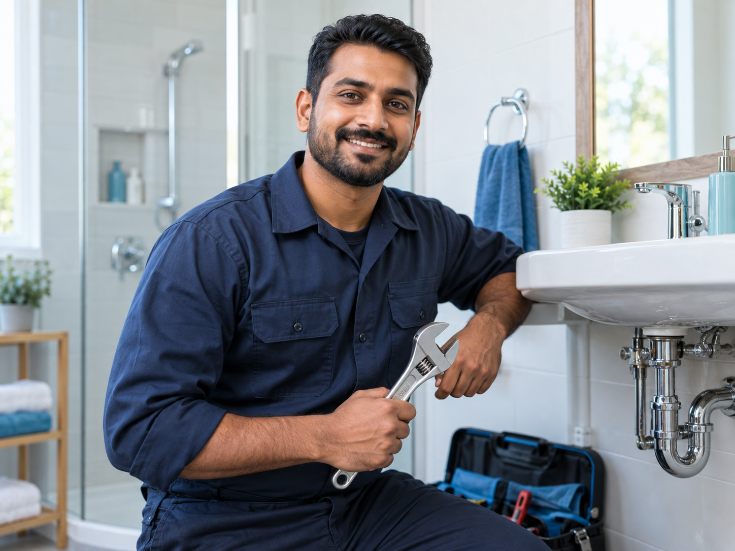 Imran Malik, plumber